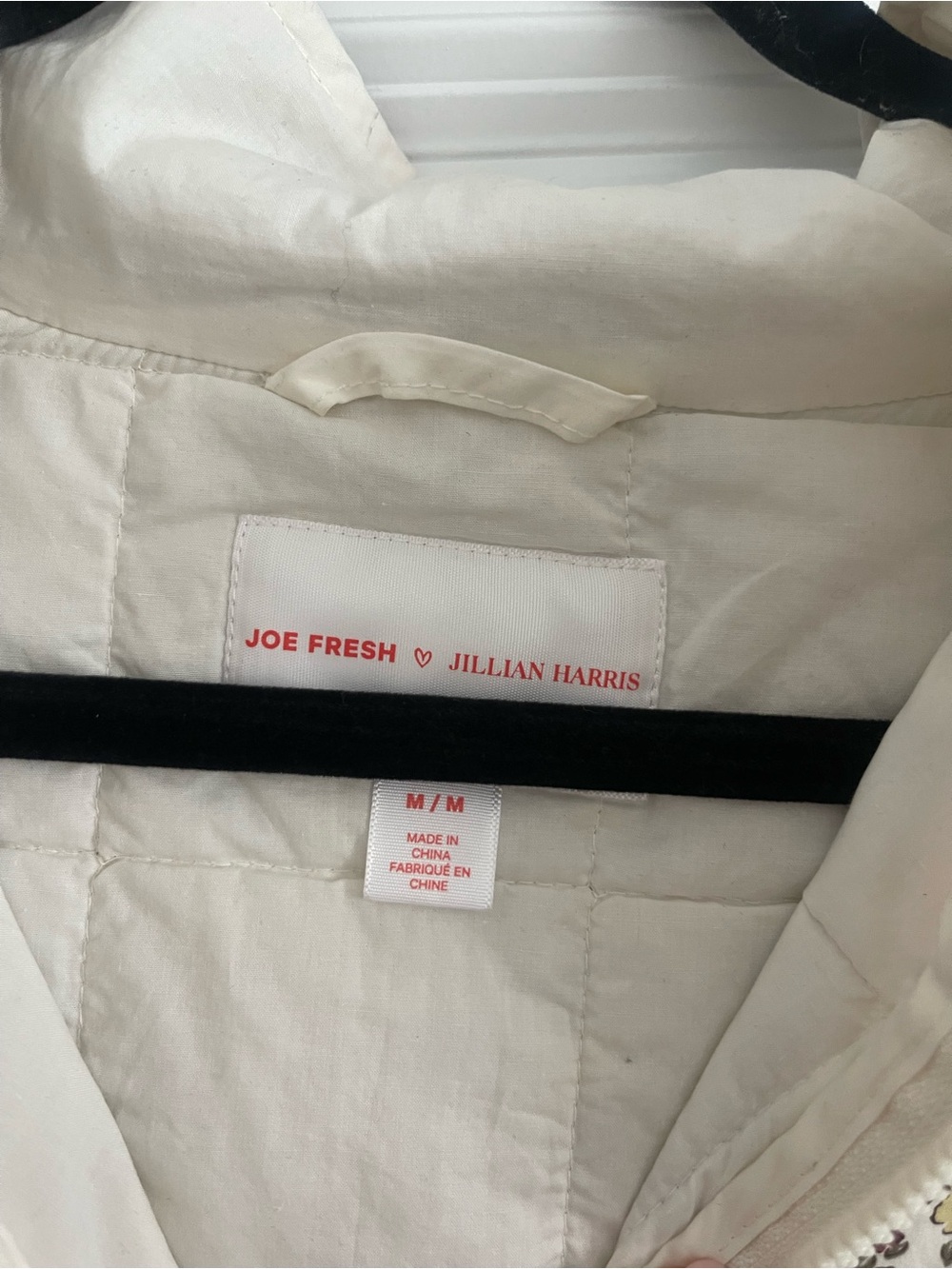 Joe Fresh Quilted Floral Puffer Jacket in Cream, Pink & Yellow - Picture 3 of 3